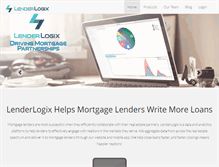 Tablet Screenshot of lenderlogix.com